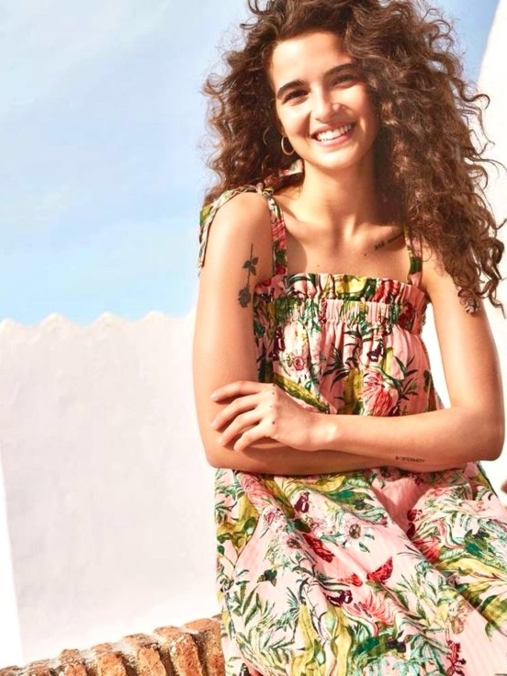Prairie/farmhouse vibe boho floral dress w shabby chic Country vibe